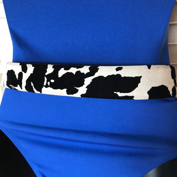 Genuine Suede Cow Print Belt- eye catching! 3/$19 - Picture 6 of 14